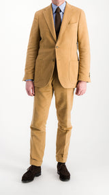 Costume droit Valentin : le moleskine beige