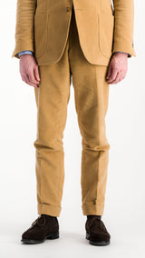 Costume droit Valentin : le moleskine beige