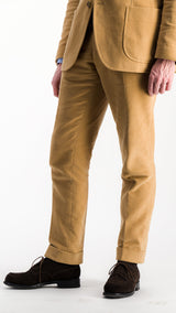 Costume droit Valentin : le moleskine beige