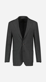 Costume droit David : le laine gris anthracite