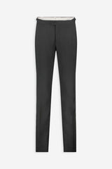 Costume droit David : le laine gris anthracite