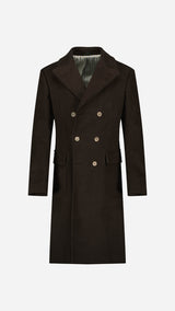 Manteau Élie : le moleskine chocolat