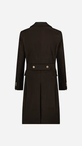 Manteau Élie : le moleskine chocolat