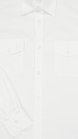 Chemise Gabriel en denim blanc cassé Collection Printemps été 2025 - vue détail tissu - de  de la Maison Gabriel Paris