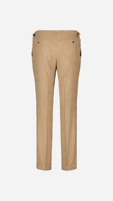 Le pantalon du costume Charly en milleraies d'été beige - vue de dos - de la Maison Gabriel Paris - UNISEXE