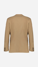 La veste droite du costume Charly en milleraies d'été beige - vue de dos - de la Maison Gabriel Paris - UNISEXE