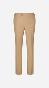 Le pantalon du costume Charly en milleraies d'été beige - vue de face - de la Maison Gabriel Paris - UNISEXE