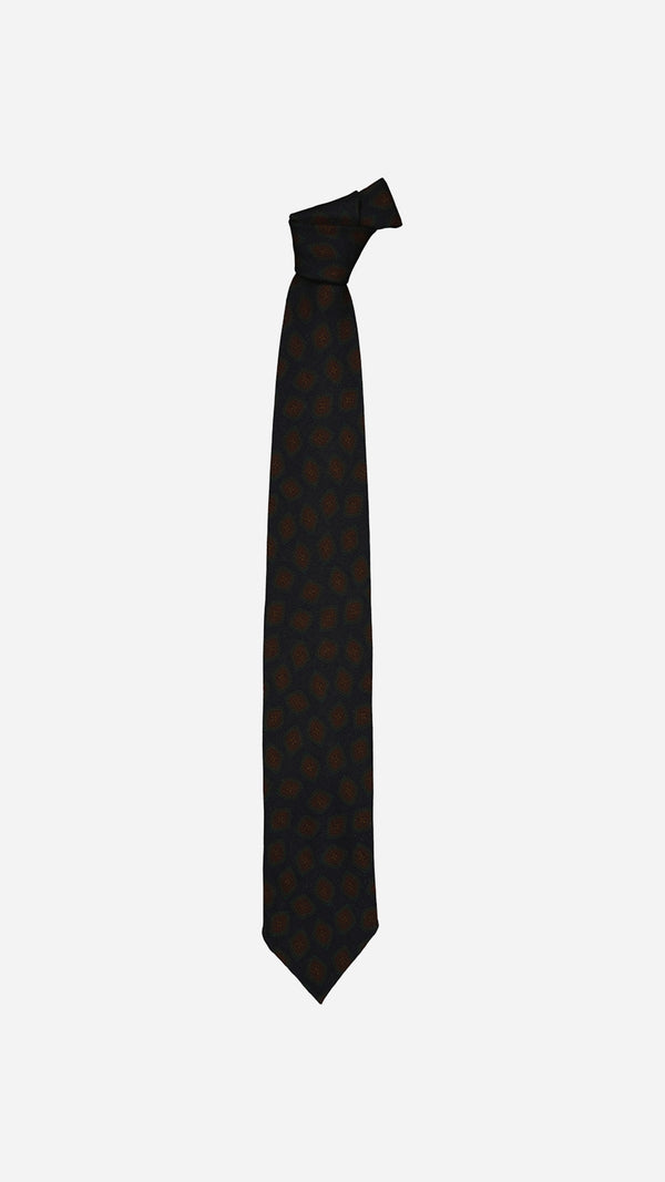 Florence tie: wool geometric pattern