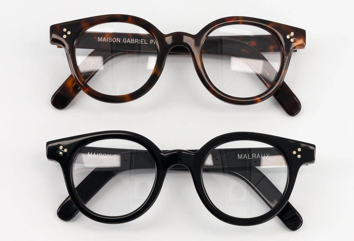 Les lunettes Vincent de la collection Malraux, avec des verres optiques ou solaires de la Maison Gabriel Paris