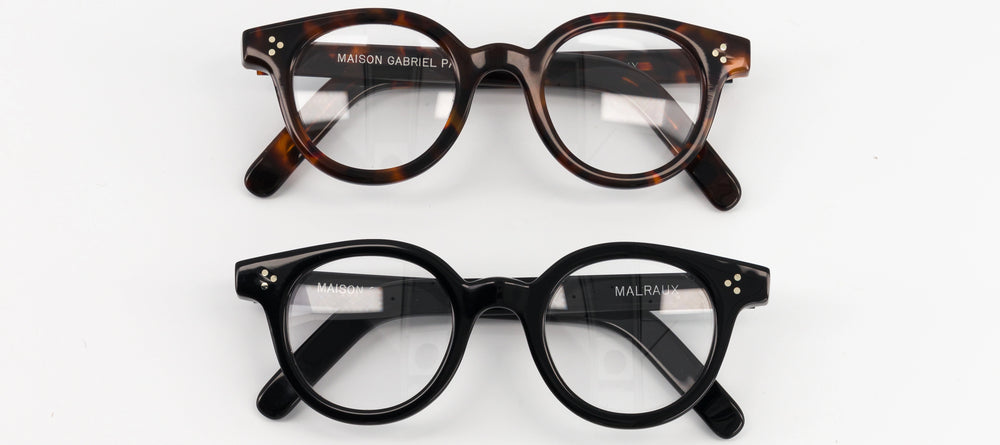Les lunettes Vincent de la collection Malraux, avec des verres optiques ou solaires de la Maison Gabriel Paris