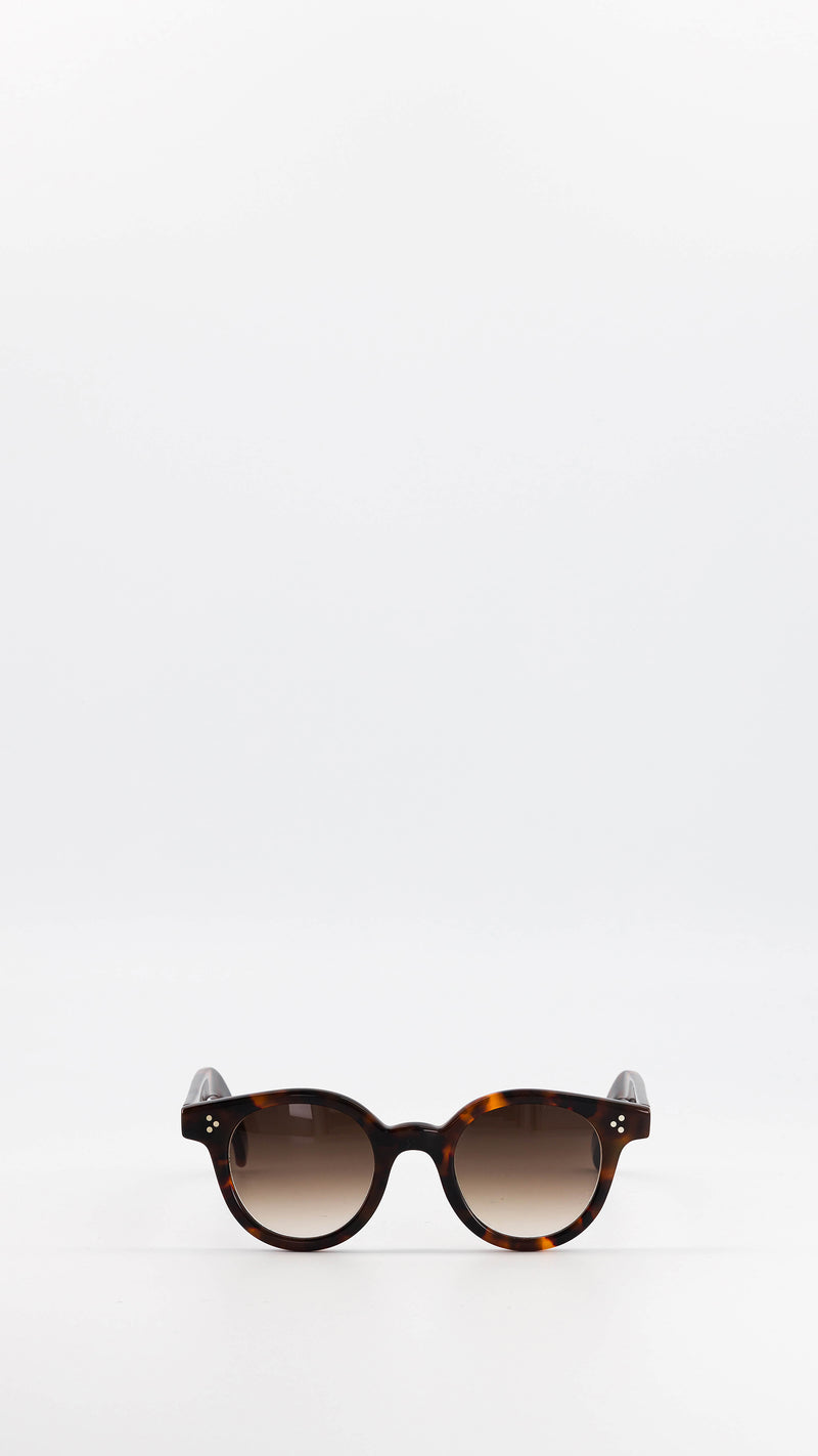 Les lunettes Vincent en acétate marron jaspé verres solaires dégradés, coloris marron, de la collection André Malraux par Maison Gabriel Paris