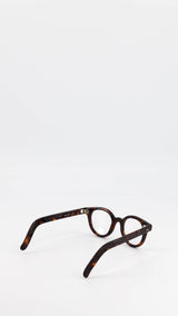 Les lunettes Vincent en acétate marron jaspé verres optiques, de la collection André Malraux par Maison Gabriel Paris