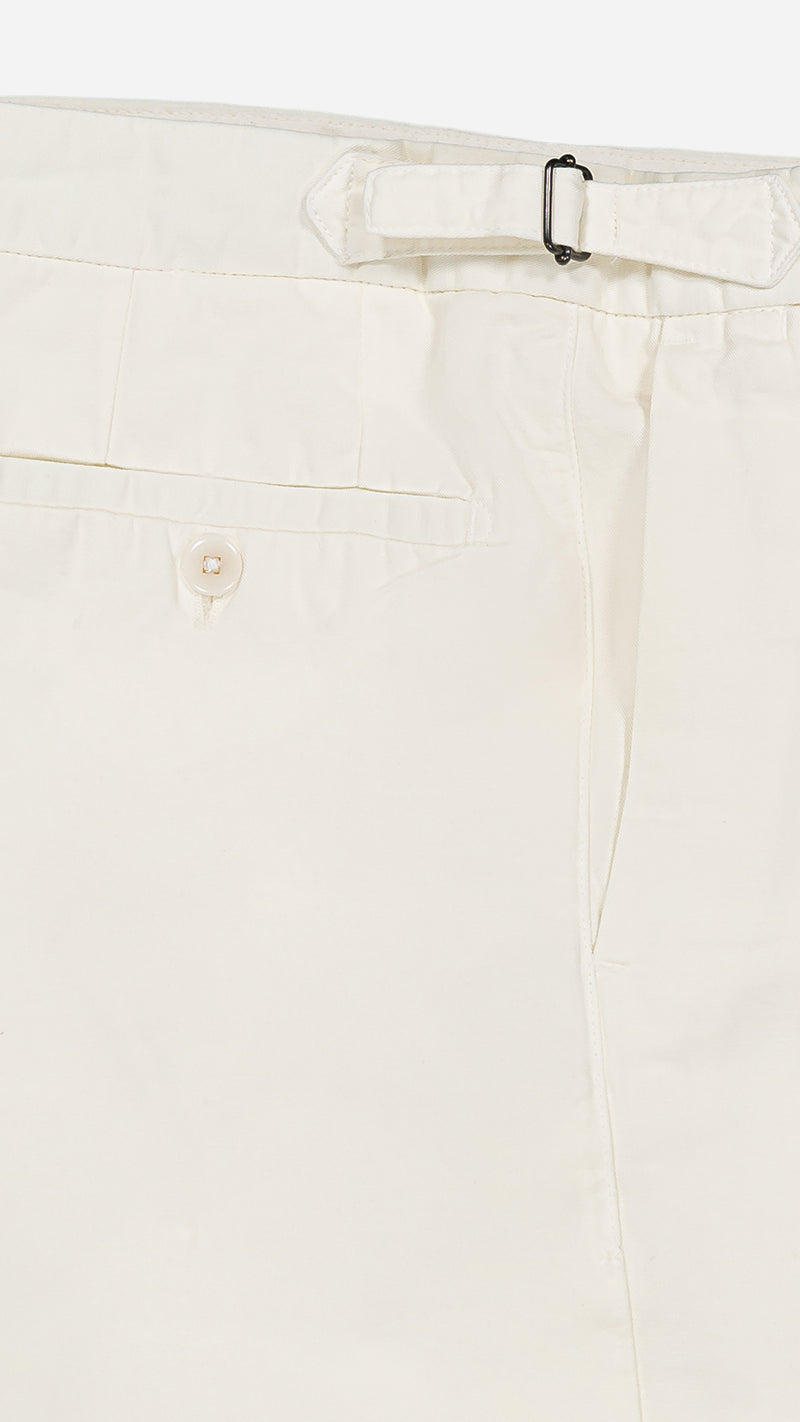 Pantalon Guillaume : le lin et coton blanc cassé