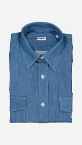 Chemise Gabriel : la denim bleue