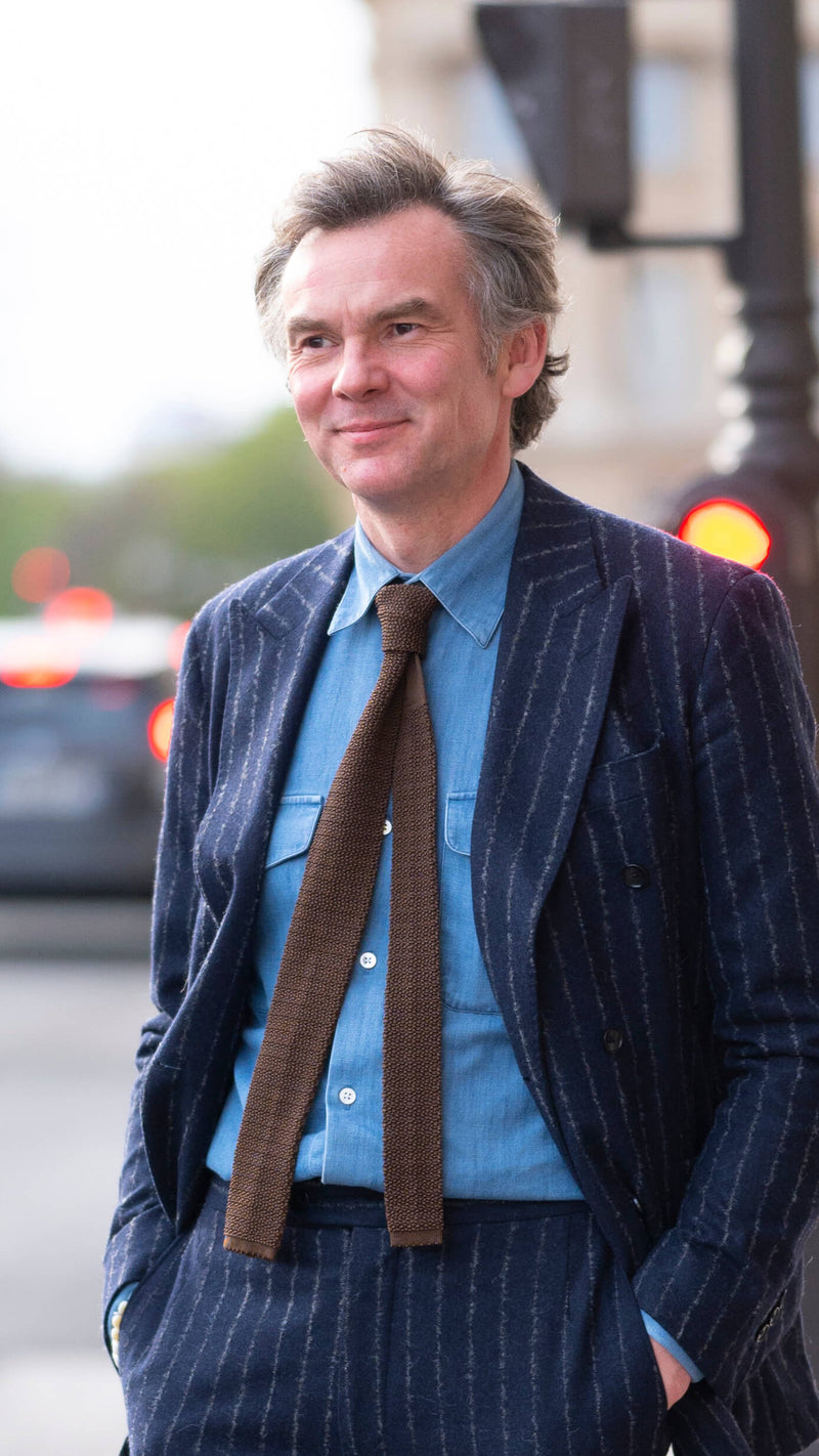 Chemise Gabriel : la denim bleue