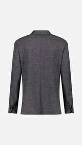 Costume croisé Maxime : le shetland gris chevrons