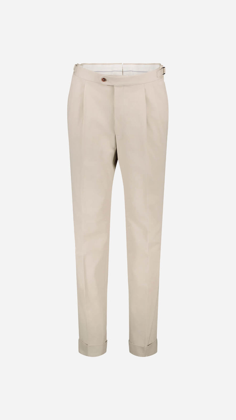 Costume croisé Richard : le coton lavé blanc cassé