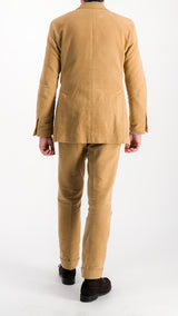 Costume droit Valentin : le moleskine beige
