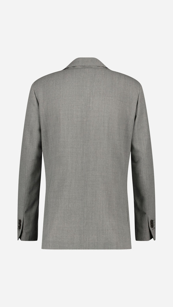 Single-breasted Bernard suit: mouse-grey wool