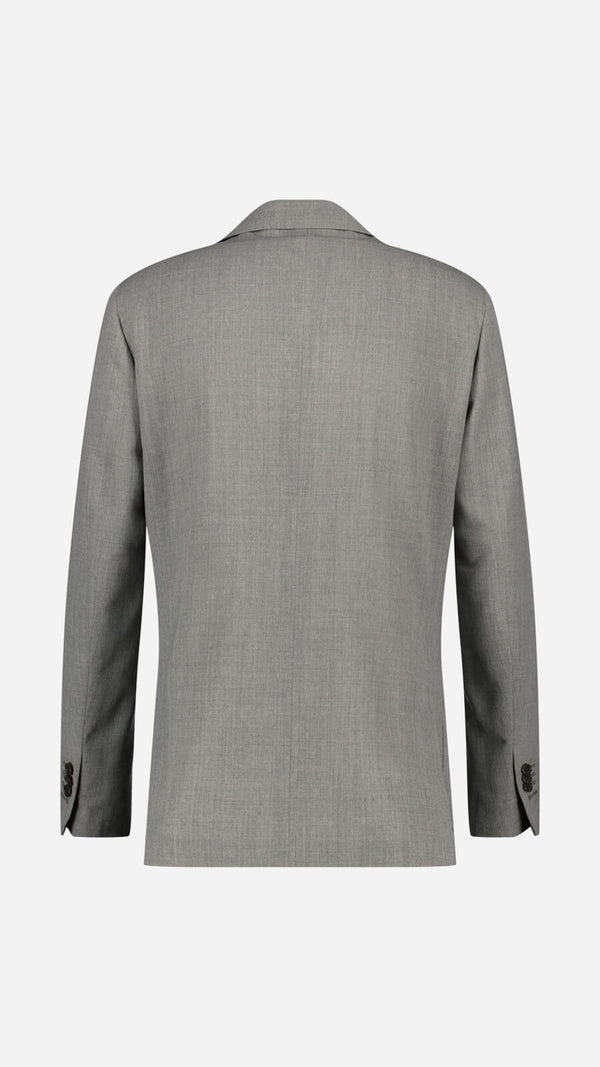 Costume droit Bernard : le laine gris souris