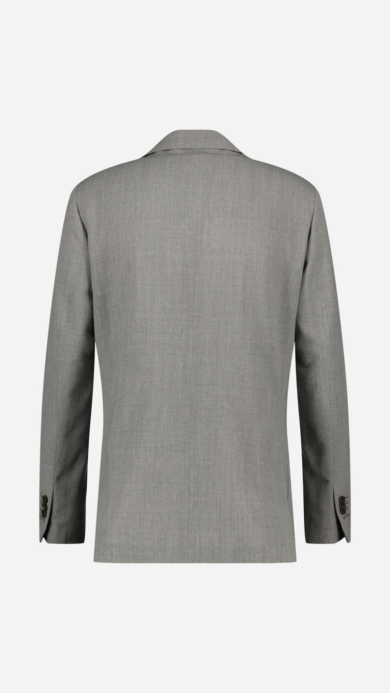 Single-breasted Bernard suit: mouse-grey wool