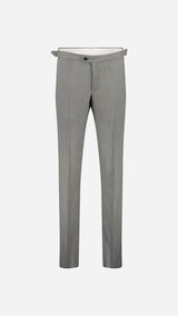 Single-breasted Bernard suit: mouse-grey wool