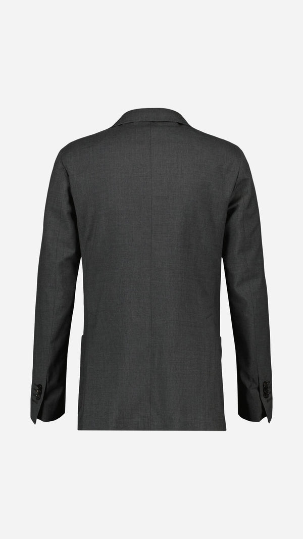Costume droit David : le laine gris anthracite