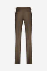Costume droit Mickael : le solaro laine marron