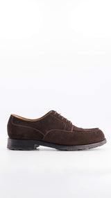 Chaussures WESTON X GABRIEL : le Derby Golf en cuir veau velours marron