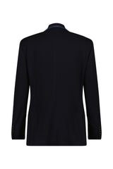 Veste Laurent : la jersey laine bleue marine à galons