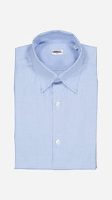 Chemise Gustave : la popeline en fil à fil bleue