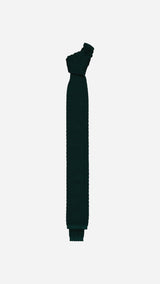 Leopold tie: Light green knitted silk
